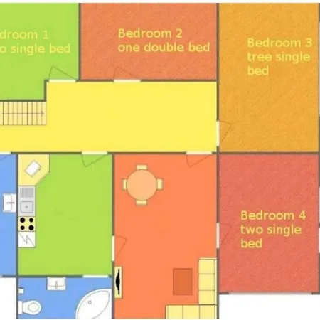 Center 4-bedroom *
